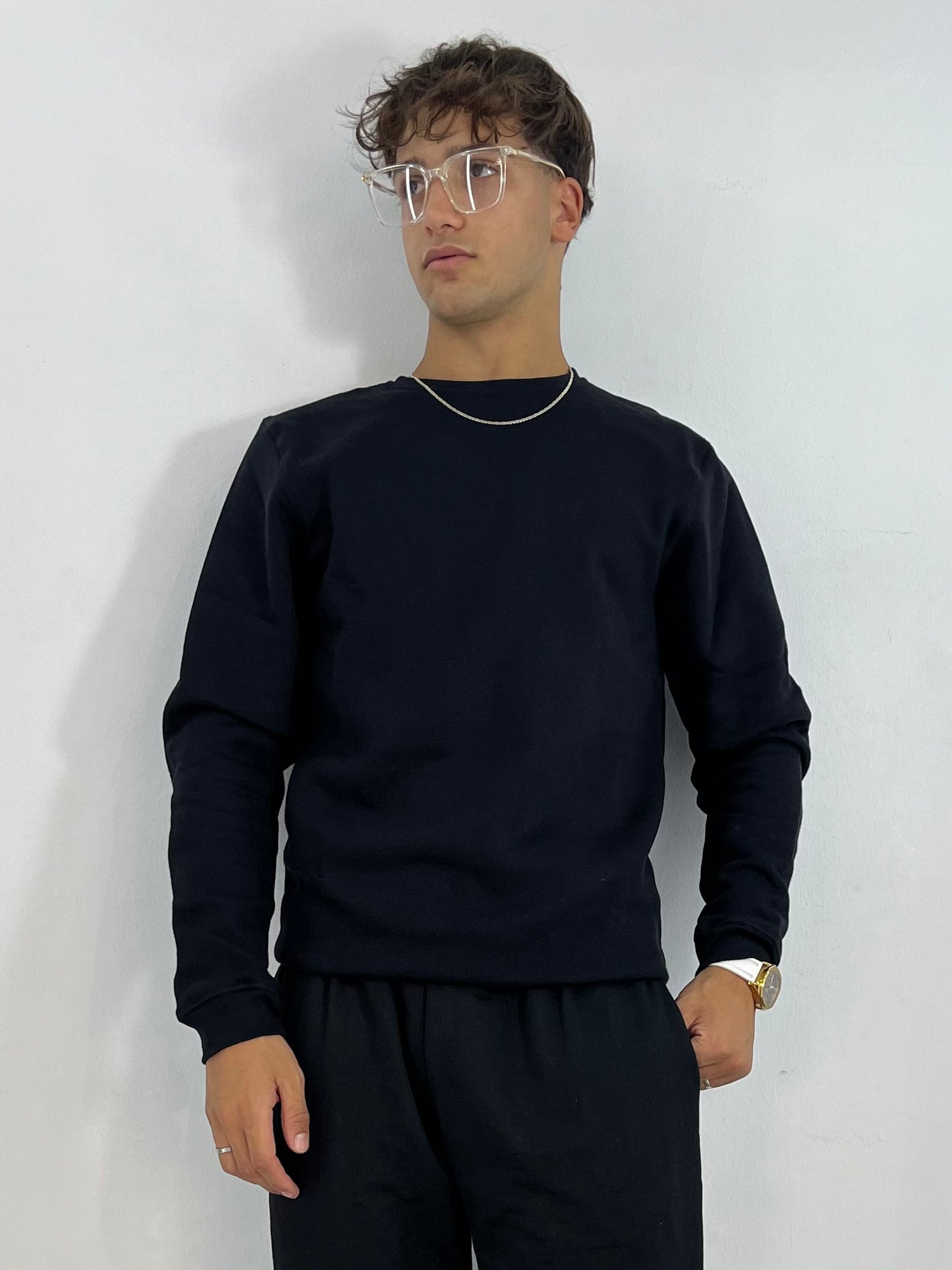 SWEATSHIRT REGULAR  (NOIR )