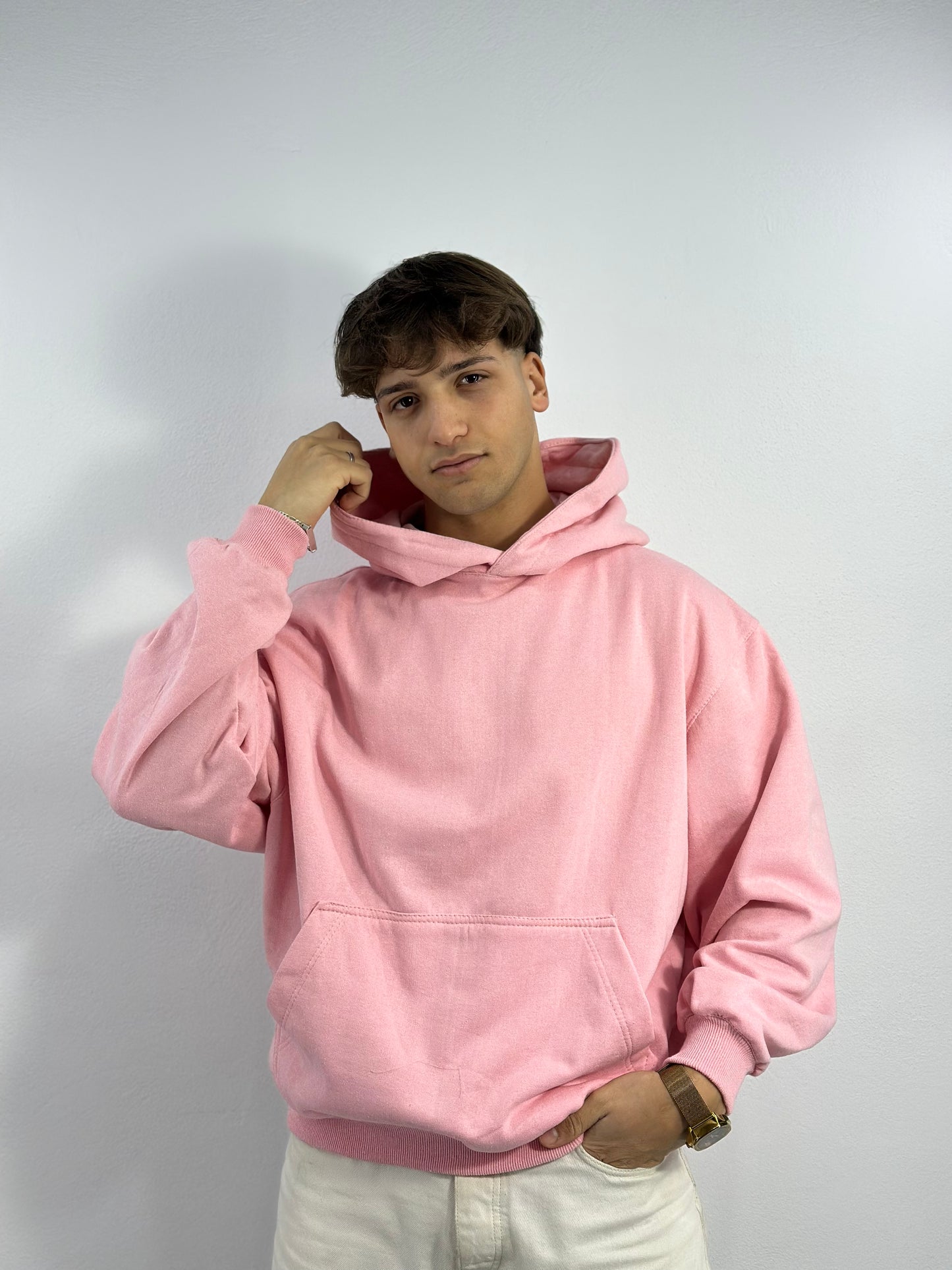 HOODIE OVERSIZED (rose )