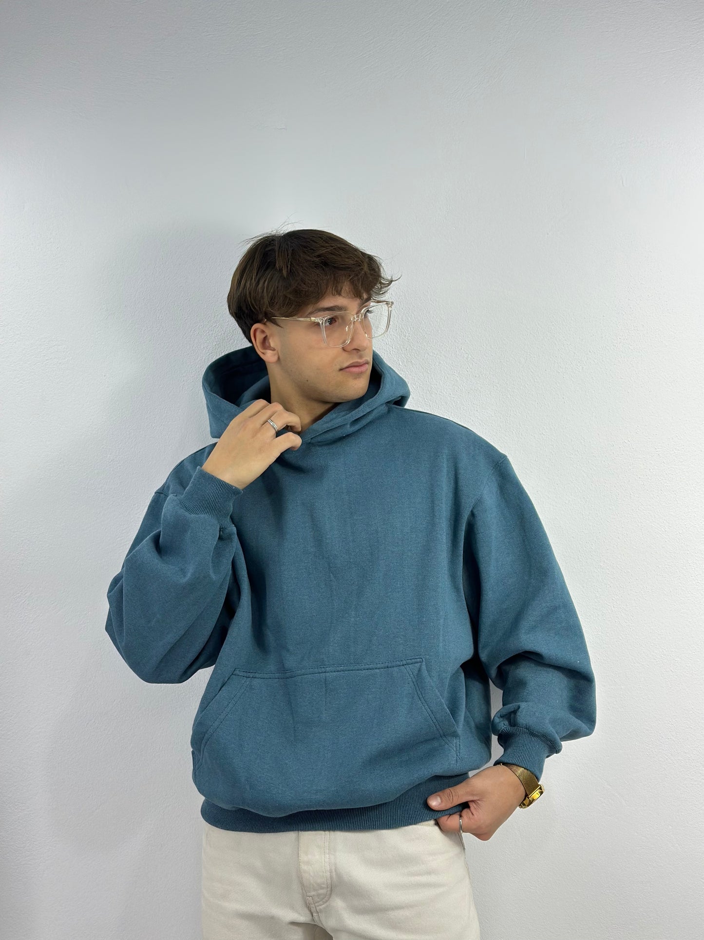 HOODIE OVERSIZED (bleu pétrolé)