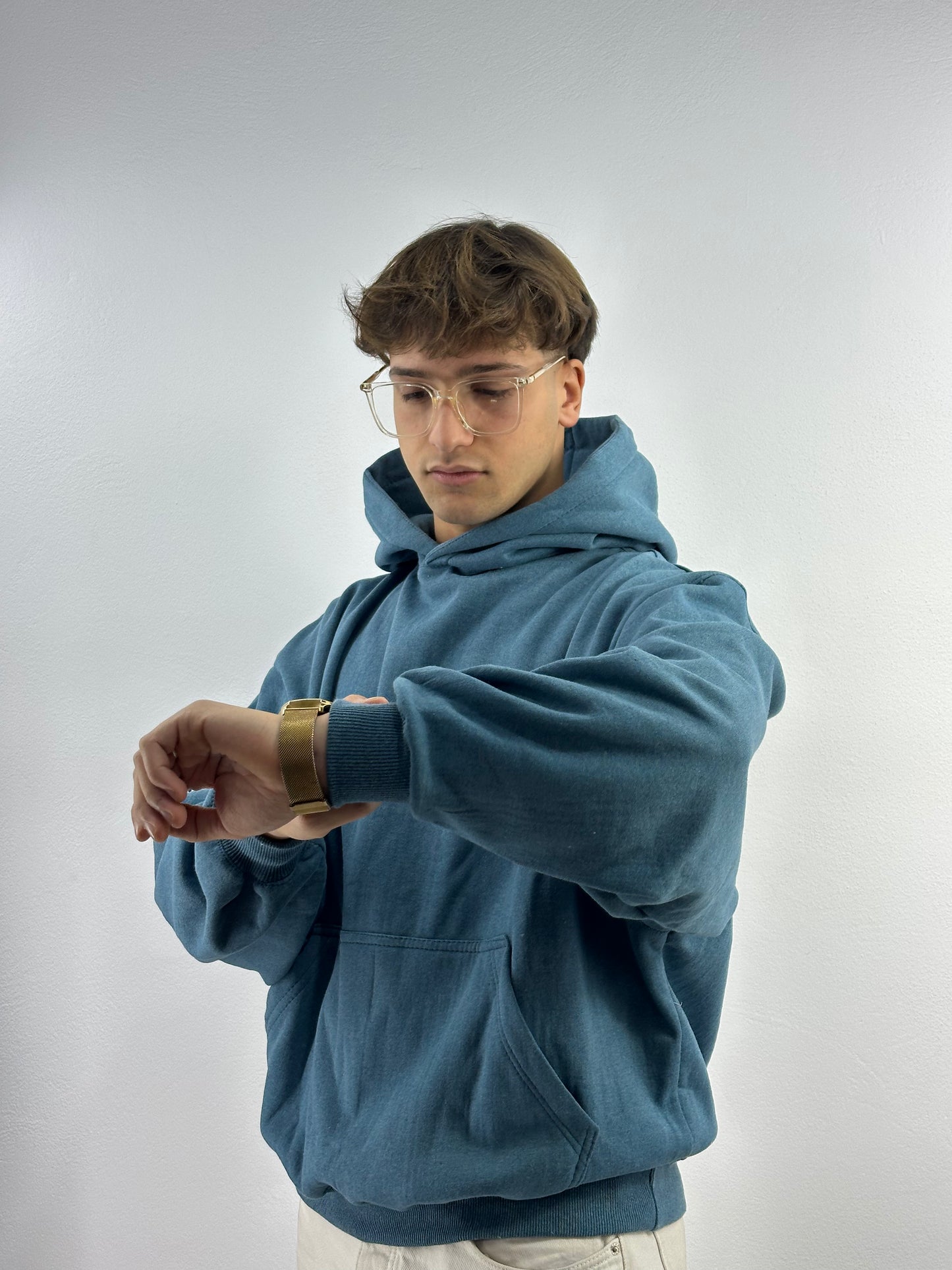 HOODIE OVERSIZED (bleu pétrolé)