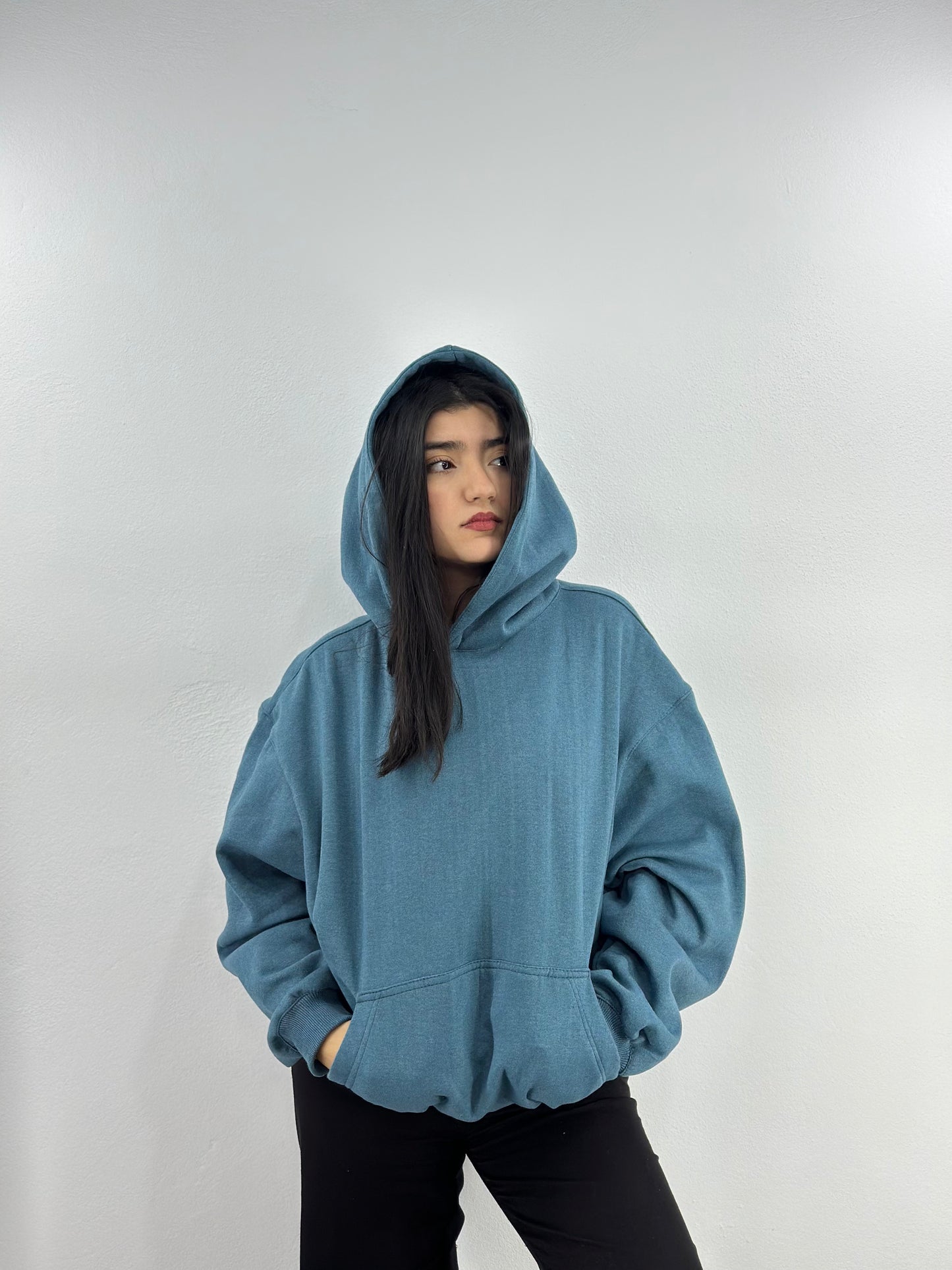 HOODIE OVERSIZED (bleu pétrolé)