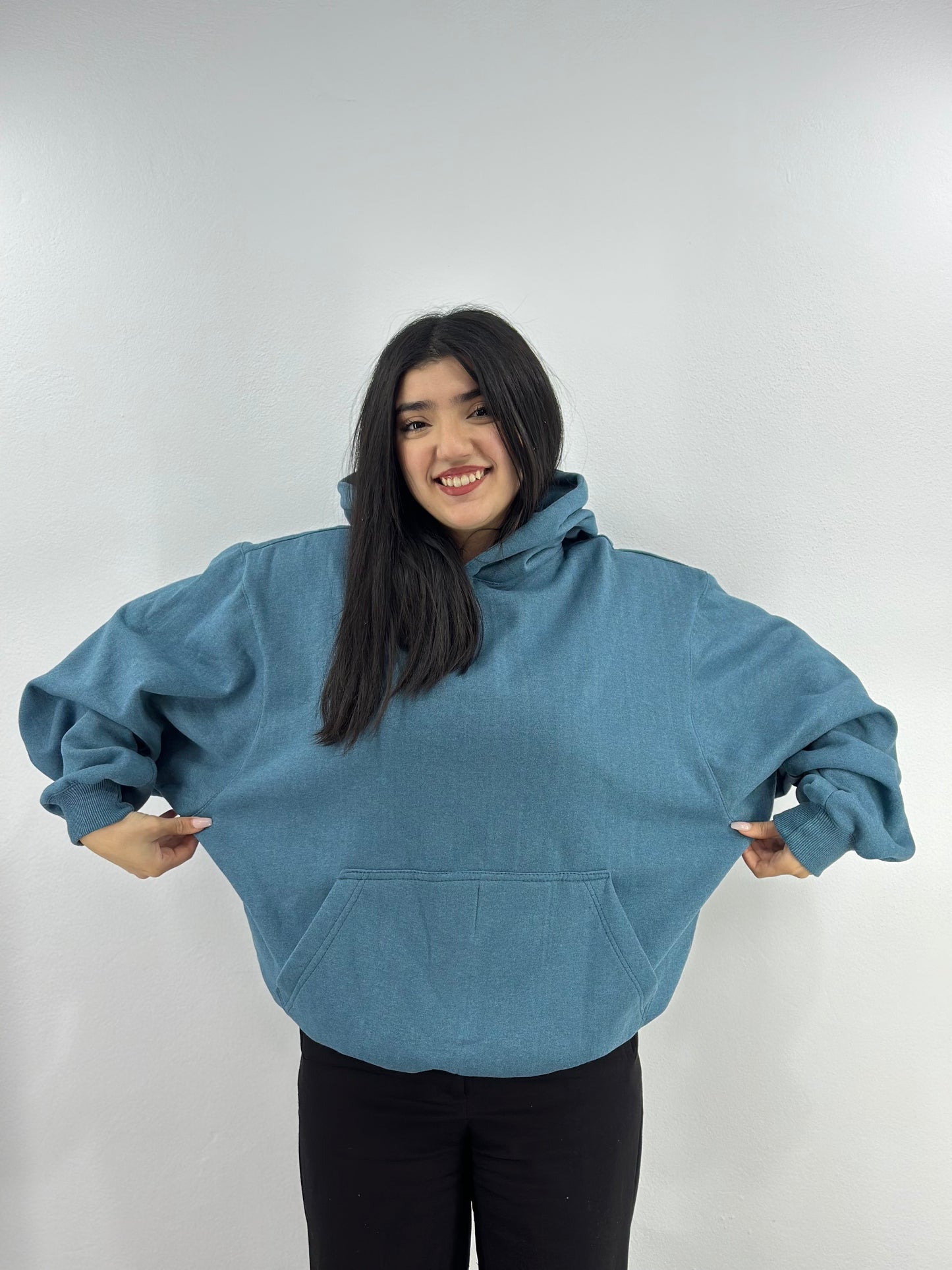 HOODIE OVERSIZED (bleu pétrolé)