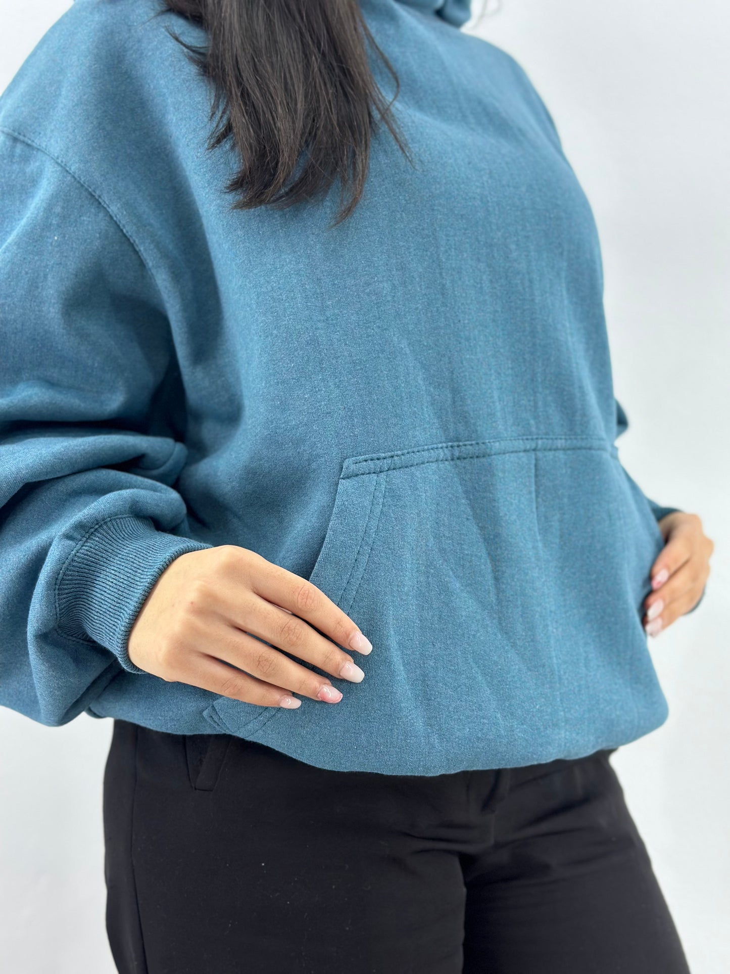 HOODIE OVERSIZED (bleu pétrolé)