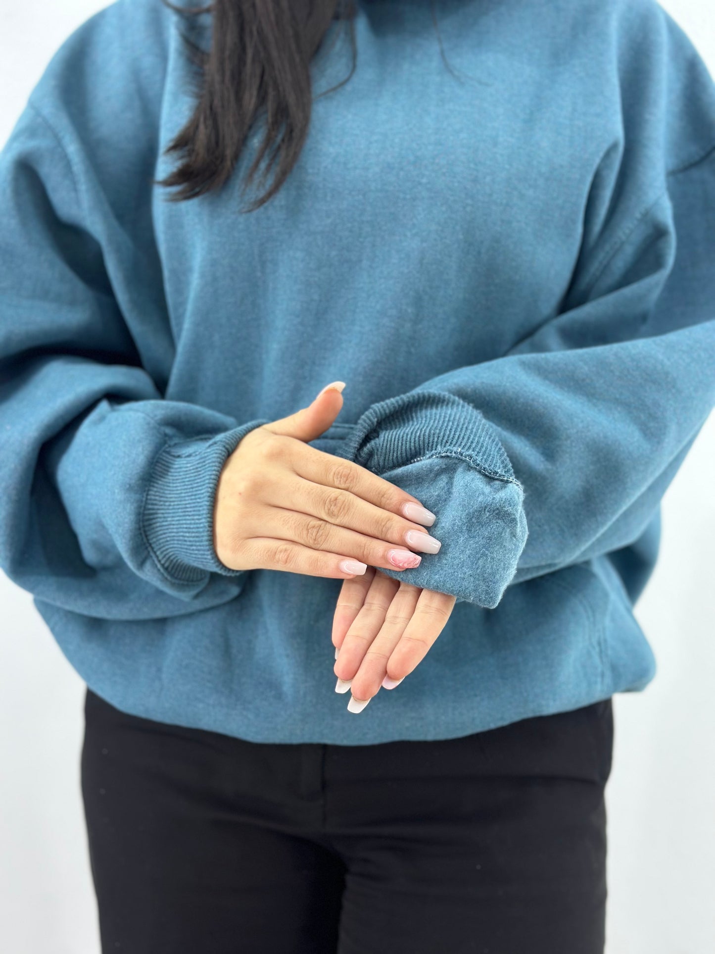 HOODIE OVERSIZED (bleu pétrolé)