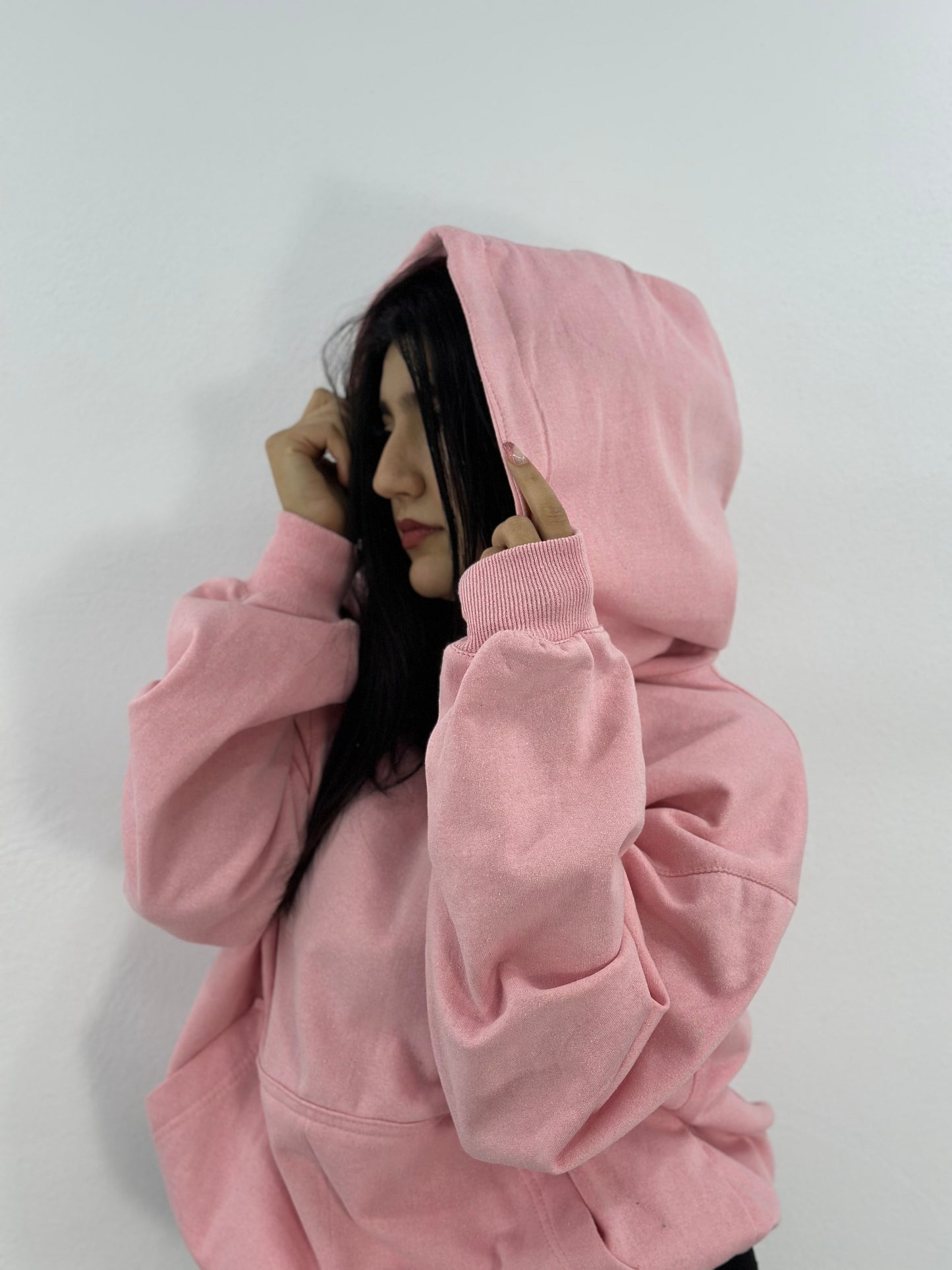 HOODIE OVERSIZED (rose )