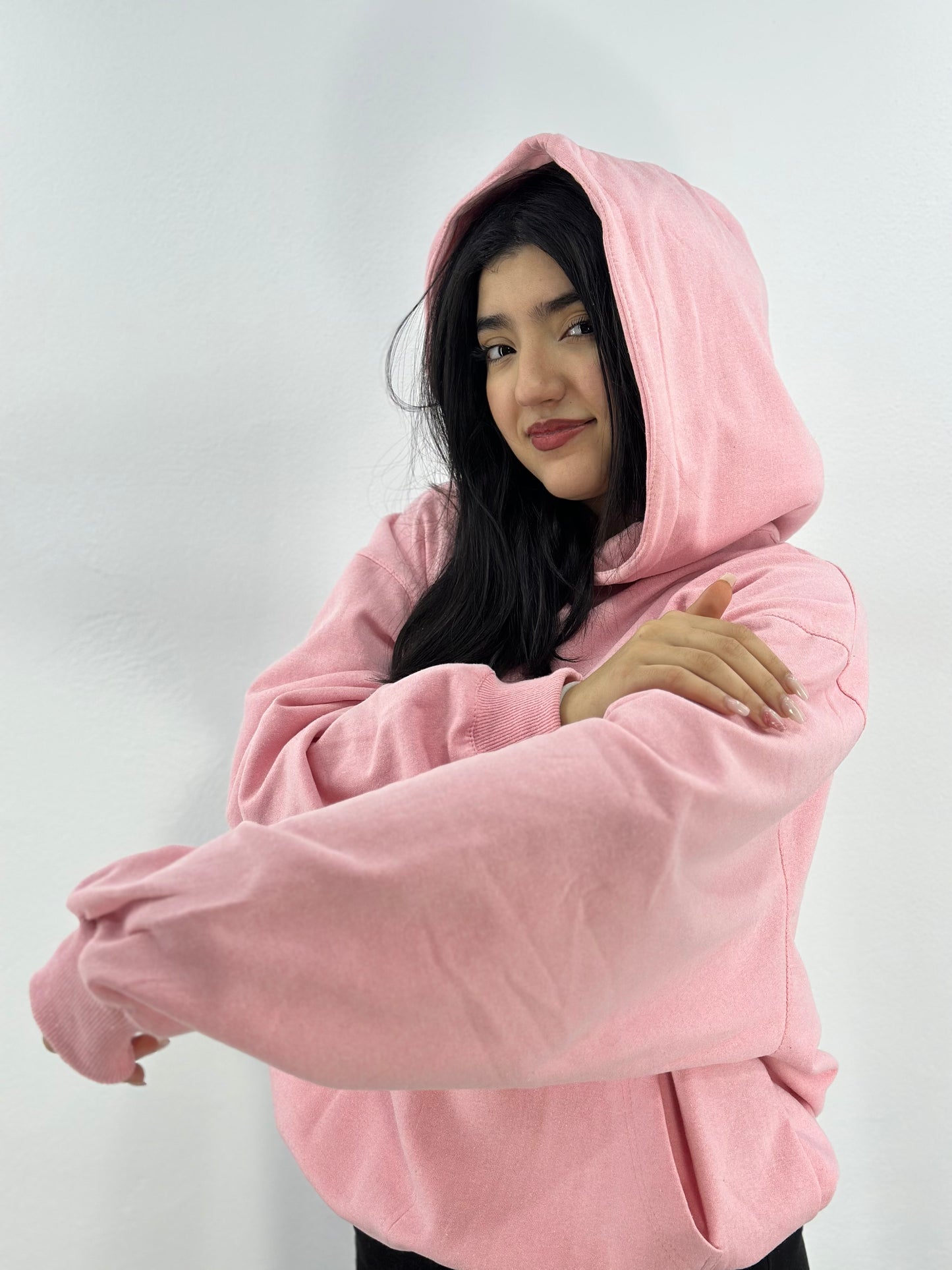 HOODIE OVERSIZED (rose )